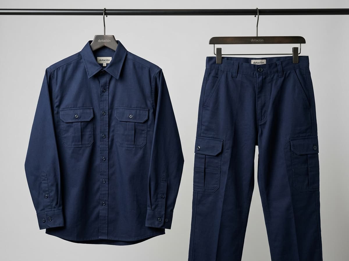 Dotación Completa de Ley: Camisa y Pantalón en Drill