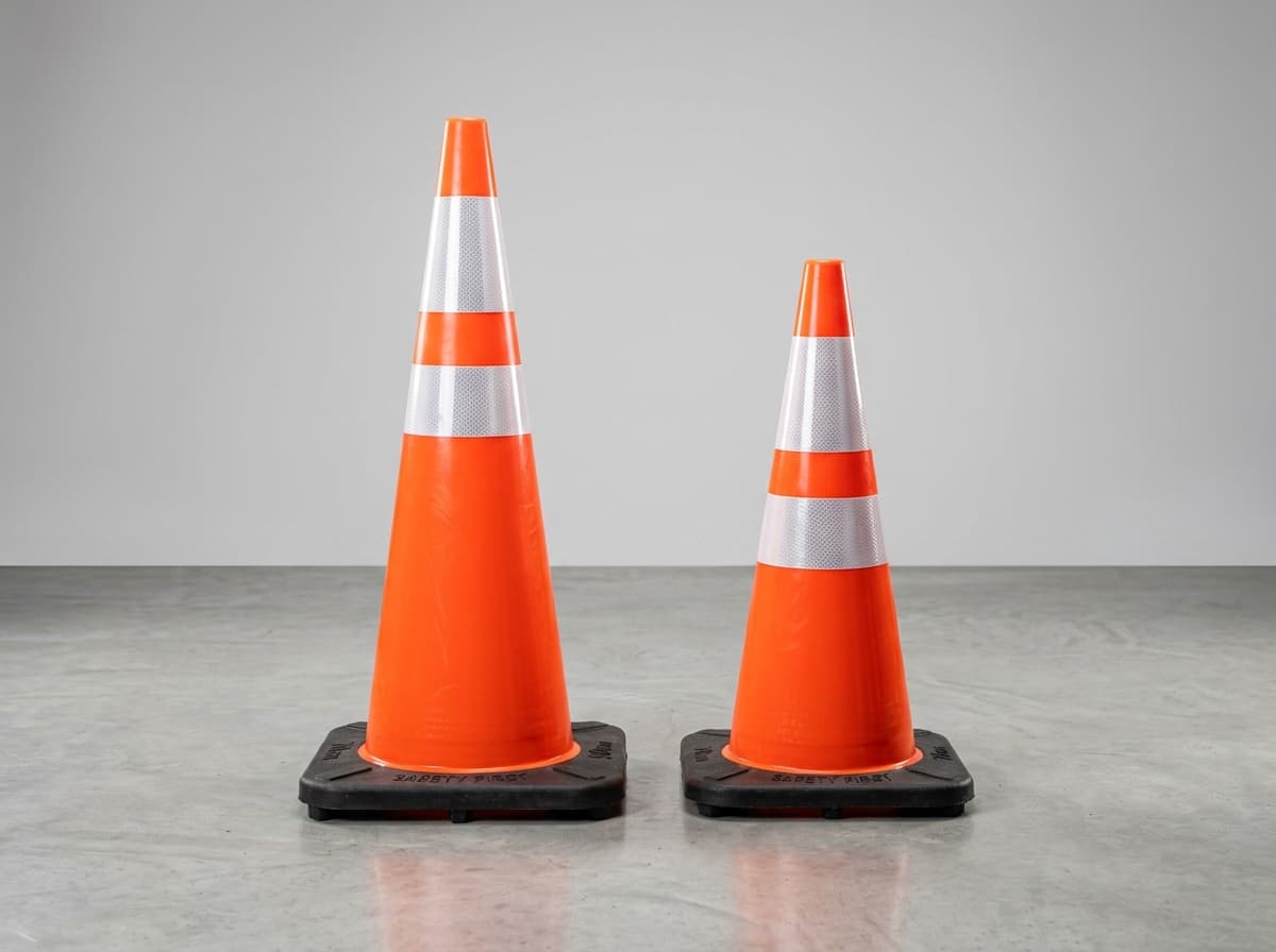 Conos Viales de Seguridad (70cm y 90cm) con Cinta Reflectiva